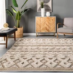 NuLOOM Rebecca High Low Textured Shaggy Area Rug 35 NuLOOM Rebecca High Low Textured Shaggy Area Rug