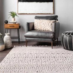 NuLOOM New Arrivals Talula Soft Textured Tassel Area Rug