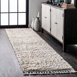 NuLOOM Brooke Contemporary Soft Shag Tassel Area Rug