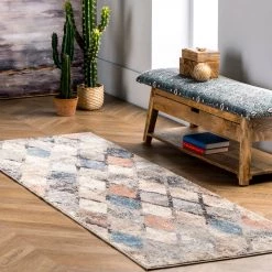 NuLOOM Saoirse Distressed Trellis Area Rug New Arrivals
