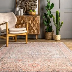 NuLOOM Lottie Floral Medallion Tassel Area Rug New Arrivals