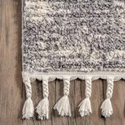 NuLOOM Hilary Shaggy Abstract Tassel Area Rug