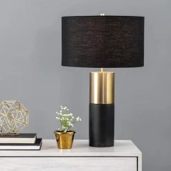 NuLOOM Vesey 24" Modern Concrete Table Lamp