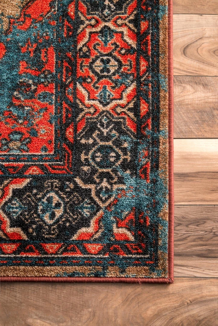 NuLOOM Traditional Distressed Tribal Lavonna Area Rug 2 NuLOOM Traditional Distressed Tribal Lavonna Area Rug