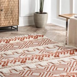 NuLOOM Zuri Shaggy Banded Tribal Area Rug New Arrivals