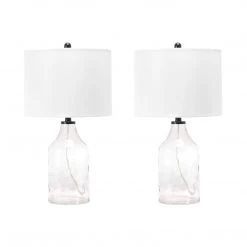 NuLOOM Carbone 24" Glass Table Lamp Lighting 15 NuLOOM Carbone 24