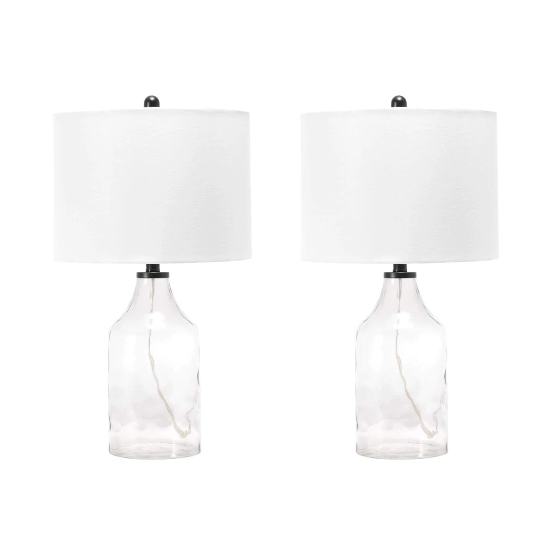 NuLOOM Carbone 24" Glass Table Lamp Lighting 8 NuLOOM Carbone 24" Glass Table Lamp Lighting