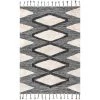 NuLOOM Gwen Hand Woven Cotton High Low Shaggy Tassel Area Rug