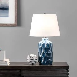 NuLOOM New Arrivals Matera 20" Ceramic Table Lamp