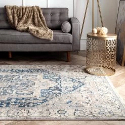 NuLOOM Vintage Harriet Medallion Fringe Area Rug Best Sellers