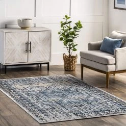 NuLOOM New Arrivals Sidney Machine Washable Vintage Diamond Area Rug