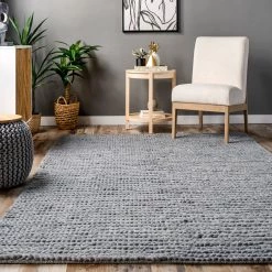 NuLOOM Hand Woven Chunky Woolen Cable Area Rug Best Sellers 94 NuLOOM Hand Woven Chunky Woolen Cable Area Rug Best Sellers