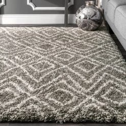 NuLOOM Willette Diamond Shaggy Area Rug New Arrivals