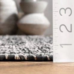 NuLOOM New Arrivals Hartford Leather Moroccan Flatweave