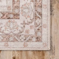NuLOOM New Arrivals Faded Rosette Washable Area Rug