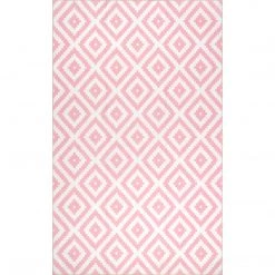 NuLOOM New Arrivals Kellee Machine Washable Modern Diamonds Area Rug