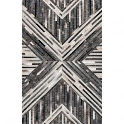 NuLOOM New Arrivals Mikah Leather Modern Centerpiece Area Rug