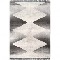 NuLOOM Morgan Contemporary Diamond Soft Shag Fringe Area Rug New Arrivals