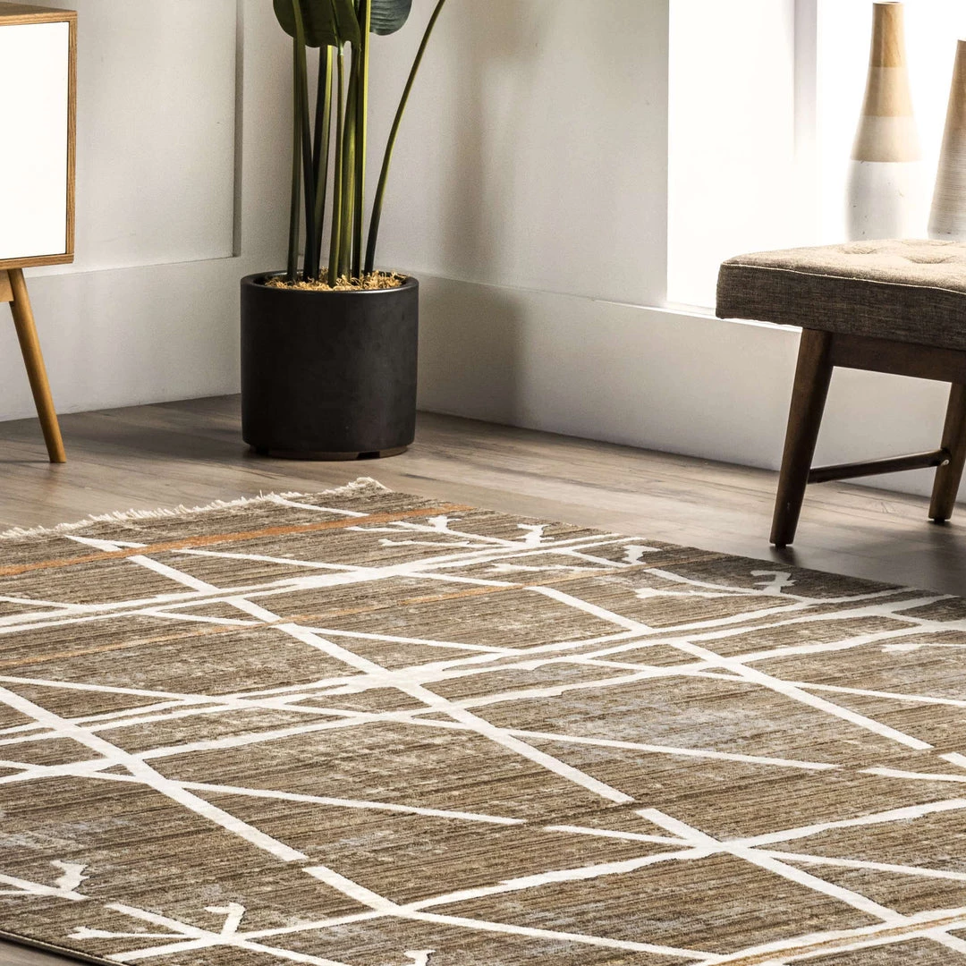 NuLOOM New Arrivals Pippa Distressed Diamond Trellis Fringe Area Rug 9 NuLOOM New Arrivals Pippa Distressed Diamond Trellis Fringe Area Rug