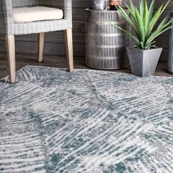 NuLOOM Hanna Textured Abstract Indoor/Outdoor Area Rug