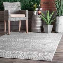 NuLOOM New Arrivals Kamryn Textured Tribal Indoor/Outdoor Area Rug