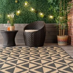 NuLOOM New Arrivals Nara Abstract Geometric Indoor/Outdoor Area Rug