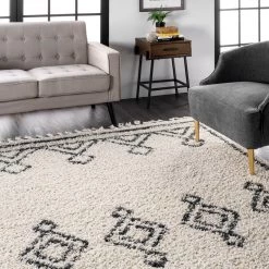 NuLOOM Mackie Moroccan Diamond Tassel Area Rug New Arrivals