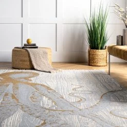 NuLOOM New Arrivals Thomas Paul Metallic Octopus Tassel Area Rug