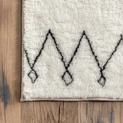 NuLOOM Tribal Striped Washable Shag Area Rug