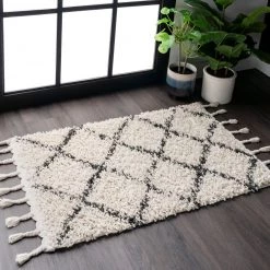 NuLOOM New Arrivals Jessie Moroccan Lattice Tassel Area Rug 29 NuLOOM New Arrivals Jessie Moroccan Lattice Tassel Area Rug