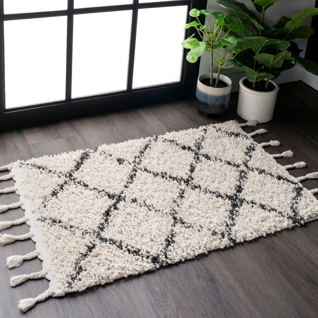 NuLOOM New Arrivals Jessie Moroccan Lattice Tassel Area Rug 13 NuLOOM New Arrivals Jessie Moroccan Lattice Tassel Area Rug