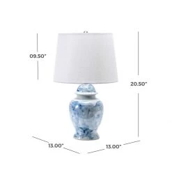 NuLOOM Lighting Akin 21" Ceramic Table Lamp 11 NuLOOM Lighting Akin 21