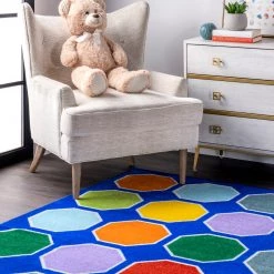 NuLOOM Kecia Octagons Printed Rug 17 NuLOOM Kecia Octagons Printed Rug
