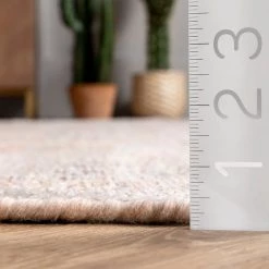 NuLOOM New Arrivals Olwen Faded Medallion Tassel Area Rug