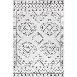 NuLOOM Noa Machine Tribal Moroccan Washable Area Rug