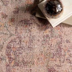 NuLOOM Mildred Distressed Floral Medallion Tassel Area Rug New Arrivals 14 NuLOOM Mildred Distressed Floral Medallion Tassel Area Rug New Arrivals