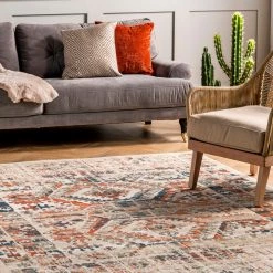 NuLOOM Niamh Distressed Ethnic Motif Area Rug