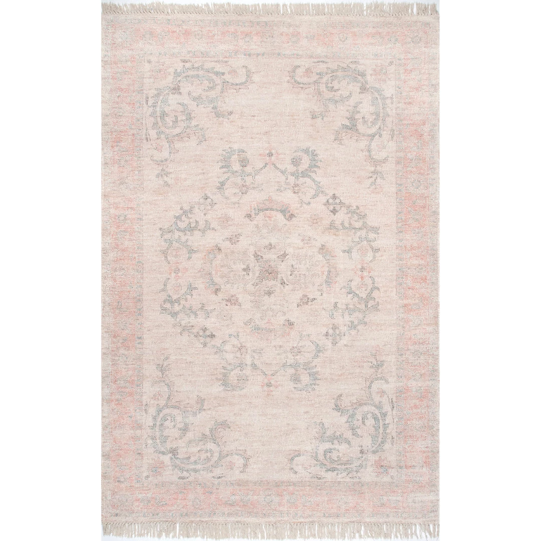 NuLOOM New Arrivals Ailey Elegant Medallion Tassel Area Rug 1 NuLOOM New Arrivals Ailey Elegant Medallion Tassel Area Rug