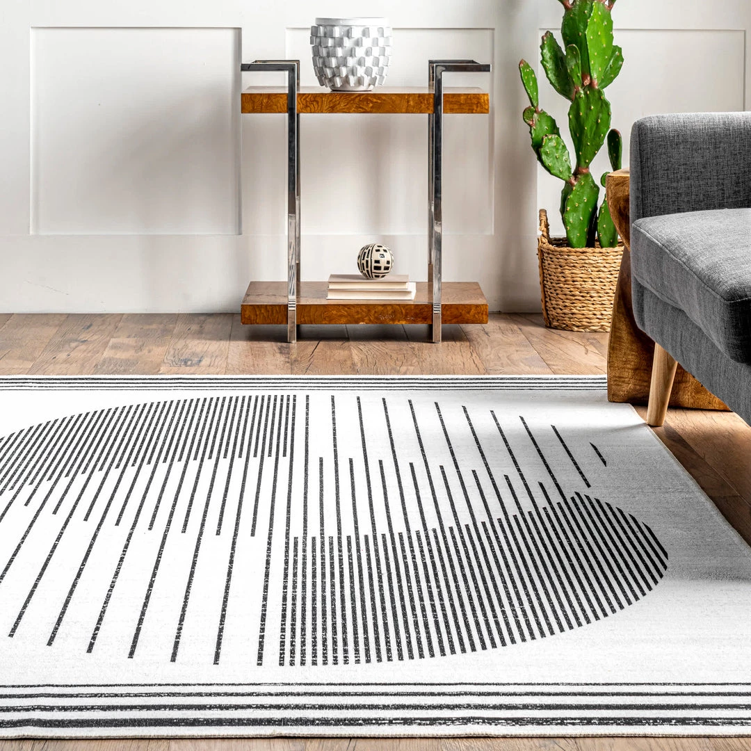 NuLOOM Leah Machine Washable Geometric Moon Phase Area Rug 8 NuLOOM Leah Machine Washable Geometric Moon Phase Area Rug