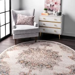 NuLOOM New Arrivals Vintage Medallion Liliana Area Rug