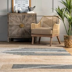 NuLOOM Vida Hand Woven Abstract Jute Tassel Area Rug