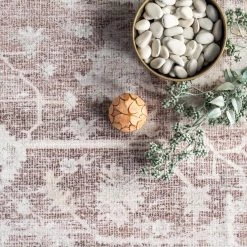 NuLOOM New Arrivals Rosa Machine Washable Distressed Vintage Medallion Area Rug 16 NuLOOM New Arrivals Rosa Machine Washable Distressed Vintage Medallion Area Rug