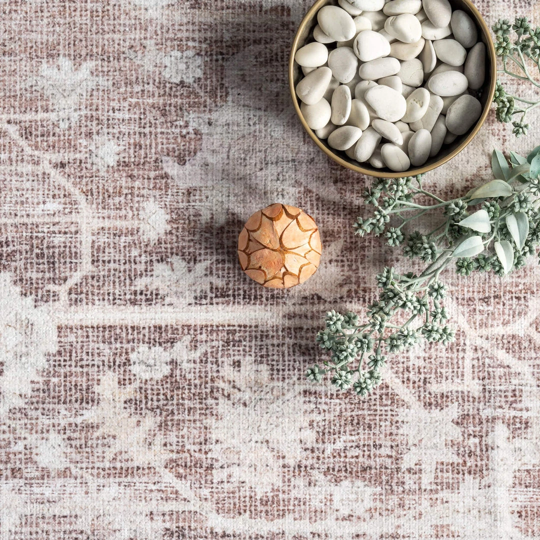 NuLOOM New Arrivals Rosa Machine Washable Distressed Vintage Medallion Area Rug 6 NuLOOM New Arrivals Rosa Machine Washable Distressed Vintage Medallion Area Rug