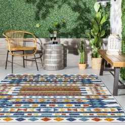 NuLOOM Melissa Abstract Bohemian Indoor/Outdoor Area Rug