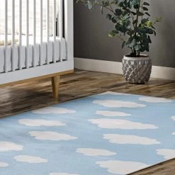 NuLOOM New Arrivals Landon Clouds Kids Washable Area Rug