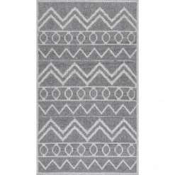 NuLOOM Easton Textured Tribal Bath Mat Small