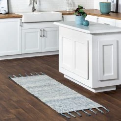 NuLOOM New Arrivals Diem Geometric Cotton Tassel Area Rug