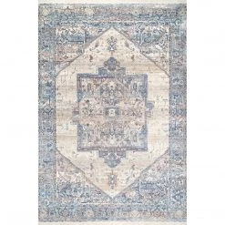 NuLOOM Best Sellers Vintage Harriet Medallion Fringe Area Rug