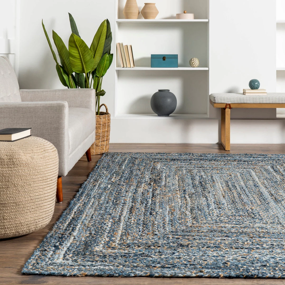 NuLOOM Bedroom Hand Braided Otelia Denim And Jute Area Rug 8 NuLOOM Bedroom Hand Braided Otelia Denim And Jute Area Rug
