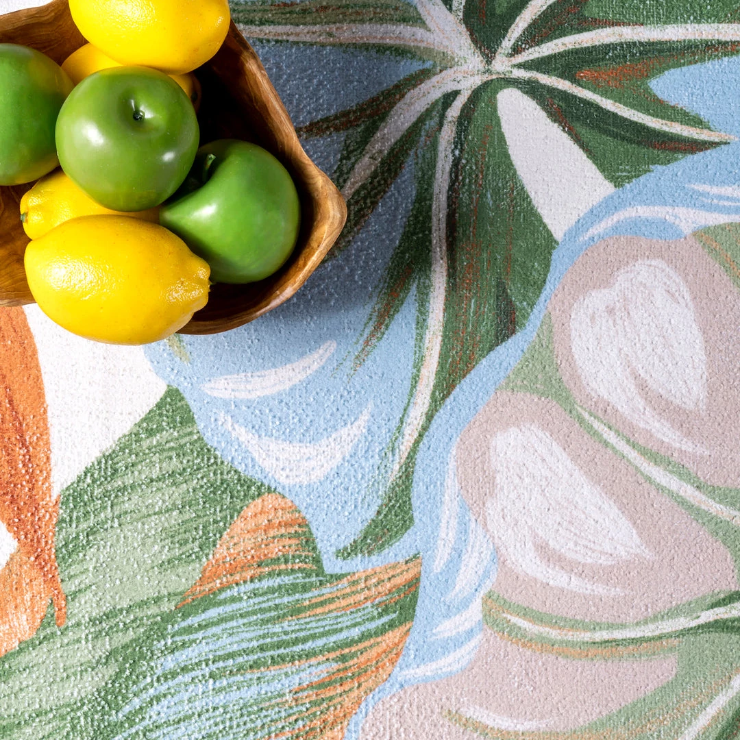 NuLOOM Dining Room Nevaya Machine Washable Floral Leaves Area Rug 6 NuLOOM Dining Room Nevaya Machine Washable Floral Leaves Area Rug